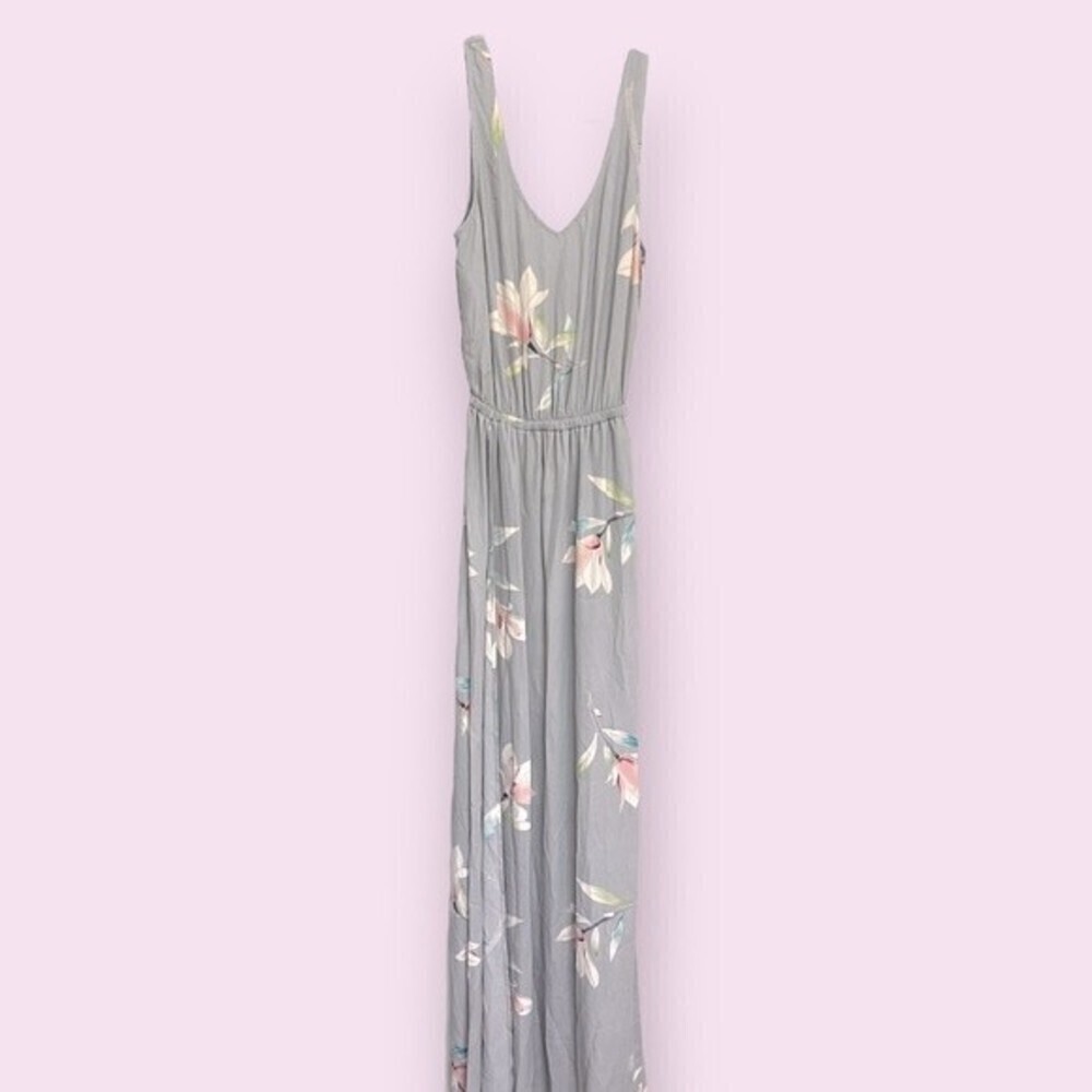 Show Me Your Mumu Kendall Maxi Dress Floral Taupe Gray NWT Womens Size Small - Picture 4 of 12